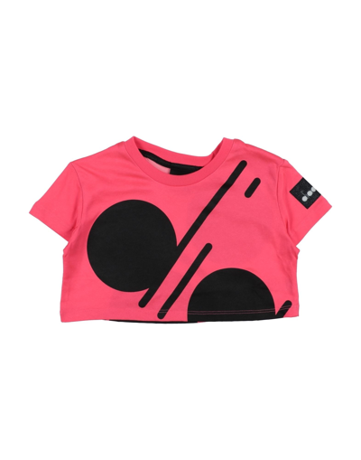 Shop Diadora Toddler Girl T-shirt Fuchsia Size 6 Cotton In Pink