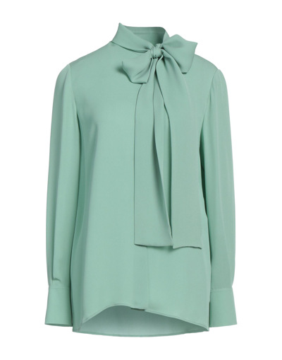 Shop Valentino Garavani Woman Shirt Light Green Size 6 Silk