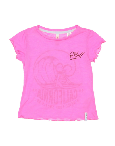 Shop O'neill Toddler Girl T-shirt Fuchsia Size 4 Polyester In Pink