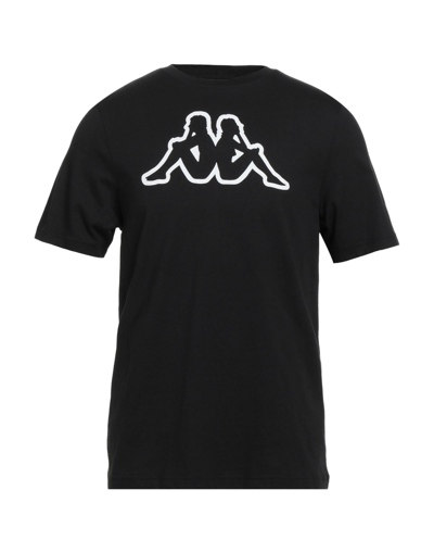 Shop Kappa Man T-shirt Black Size Xxl Cotton