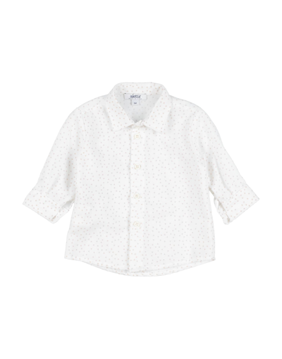 Shop Aletta Newborn Boy Shirt White Size 3 Cotton