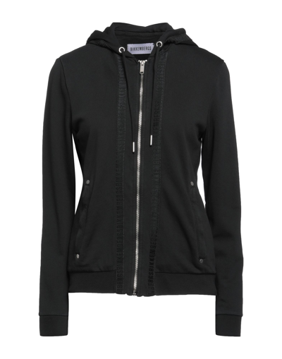 Shop Bikkembergs Woman Sweatshirt Black Size S Cotton, Elastane