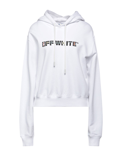 Shop Off-white Woman Sweatshirt White Size Xs Cotton, Elastane