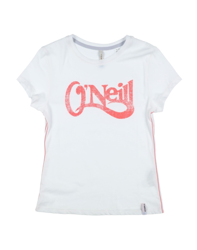 Shop O'neill Toddler Girl T-shirt White Size 6 Cotton