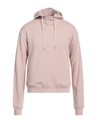 Shop John Elliott Man Sweatshirt Light Pink Size 5 Cotton, Polyurethane