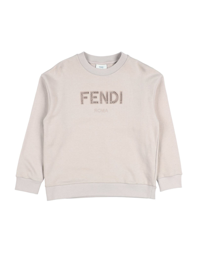 Shop Fendi Sweatshirts In Beige