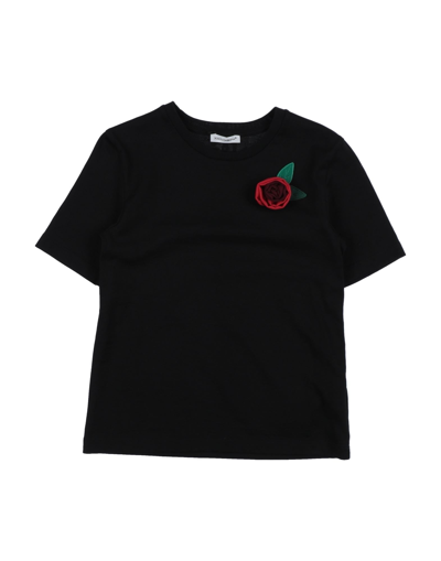 Shop Dolce & Gabbana Toddler Girl T-shirt Black Size 7 Cotton, Polyester, Viscose