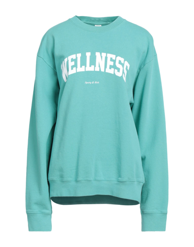 Shop Sporty And Rich Sweatshirts In Turquoise