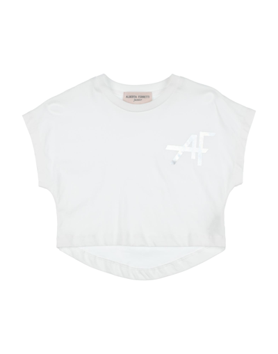 Shop Alberta Ferretti Toddler Girl T-shirt White Size 4 Cotton