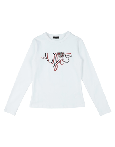 Shop Fun & Fun Toddler Girl T-shirt White Size 7 Cotton, Elastane