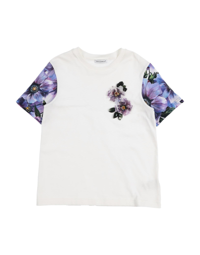 Shop Dolce & Gabbana Toddler Girl T-shirt White Size 3 Cotton