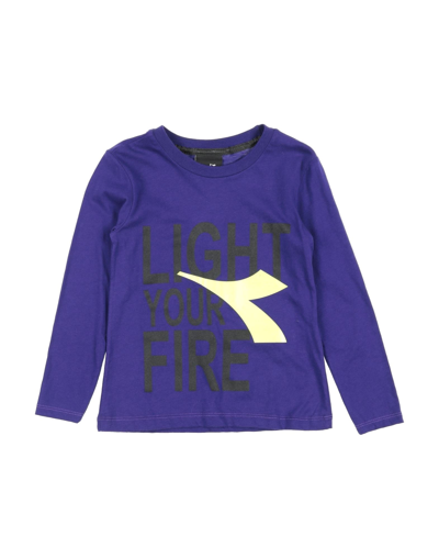 Shop Diadora Toddler Girl T-shirt Purple Size 4 Cotton
