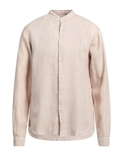 Shop Costumein Man Shirt Sand Size 36 Linen In Beige