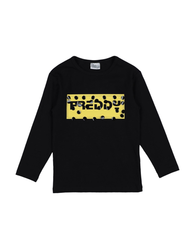 Shop Freddy Toddler Girl T-shirt Black Size 6 Cotton, Elastane