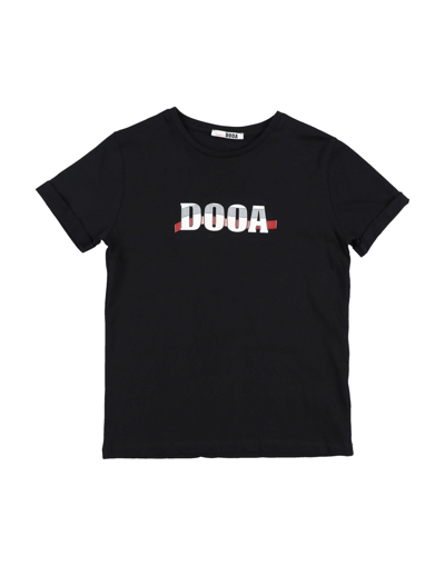 Dooa Toddler Boy T-shirt Black Size 7 Cotton In Black