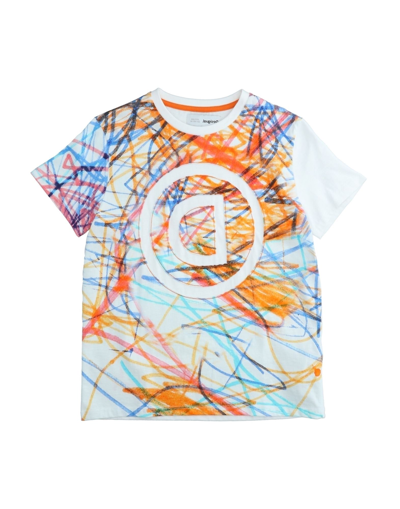 Shop Desigual Toddler Girl T-shirt Orange Size 7 Cotton