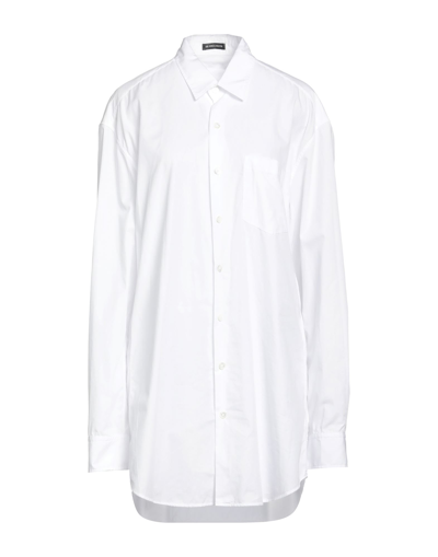 Shop Ann Demeulemeester Woman Shirt White Size 8 Cotton