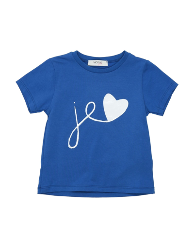 Shop Vicolo Toddler Girl T-shirt Blue Size 4 Cotton, Elastane
