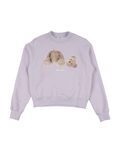 Shop Palm Angels Toddler Girl Sweatshirt Lilac Size 6 Cotton, Elastane In Purple