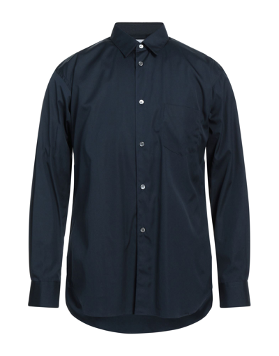 Shop Comme Des Garçons Man Shirt Midnight Blue Size L Cotton
