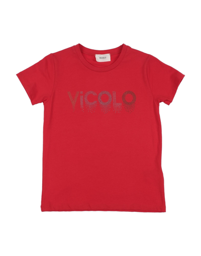 Shop Vicolo Toddler Girl T-shirt Red Size 6 Cotton, Elastane