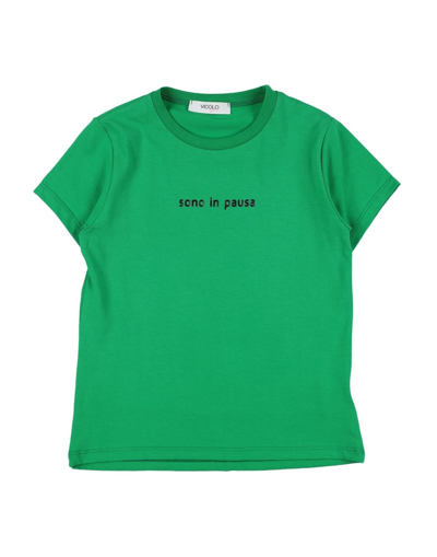 Shop Vicolo Toddler Girl T-shirt Green Size 6 Cotton, Elastane