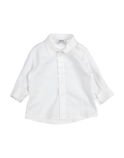 Shop Aletta Newborn Boy Shirt White Size 3 Cotton