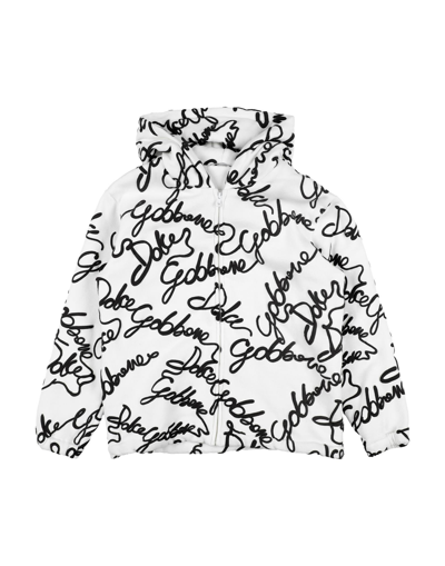 Shop Dolce & Gabbana Toddler Boy Sweatshirt White Size 3 Cotton, Polyester