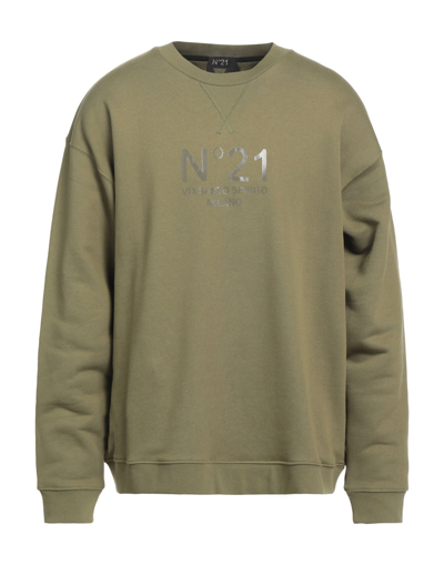 Shop Ndegree21 Sweatshirts In Military Green