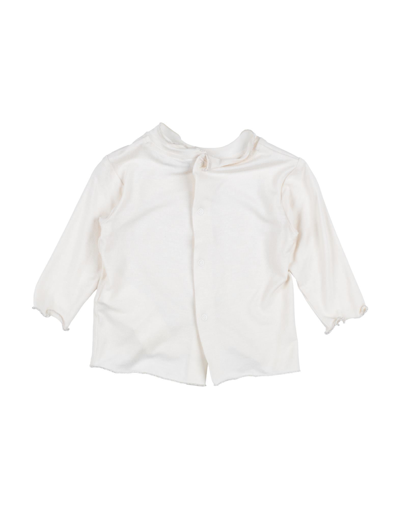 Shop Aletta Newborn Girl T-shirt Ivory Size 3 Cotton, Elastane In White