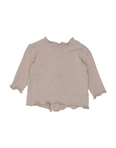 Shop Aletta Newborn Girl T-shirt Beige Size 3 Cotton, Elastane