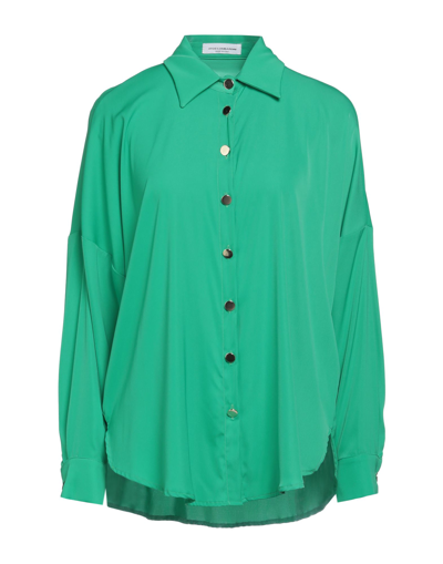 Shop Atos Lombardini Woman Shirt Green Size 14 Polyester, Elastane