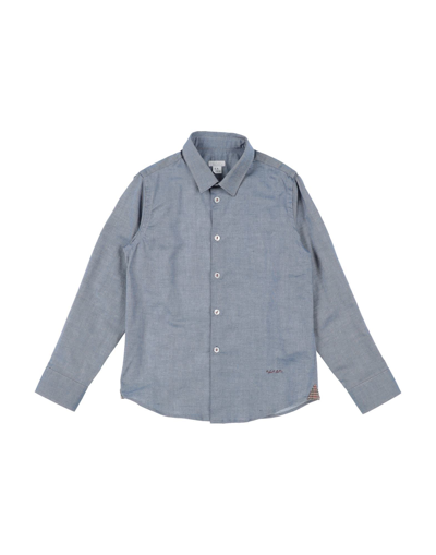 Shop Nanán Shirts In Slate Blue