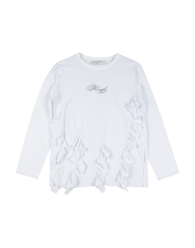 Shop Philosophy Di Lorenzo Serafini Toddler Girl T-shirt White Size 6 Cotton, Elastane