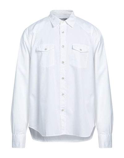 Shop Officine Generale Officine Générale Man Shirt White Size S Cotton