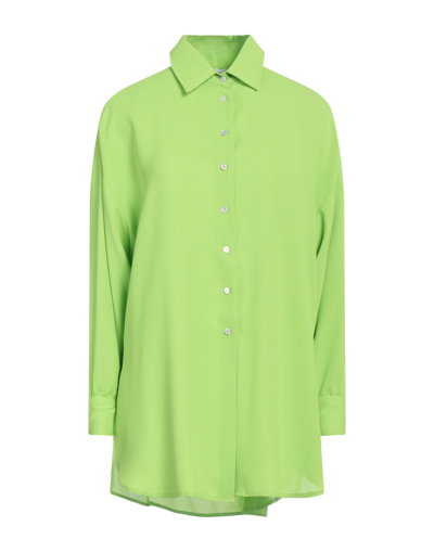 Shop Rue Du Bac Woman Shirt Acid Green Size 6 Polyester