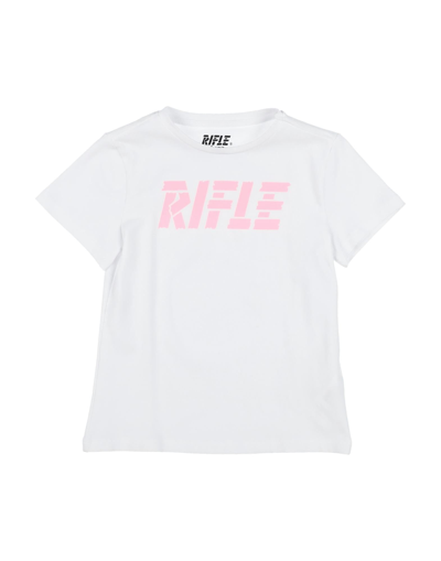 Shop Rifle Toddler Girl T-shirt White Size 6 Cotton, Elastane