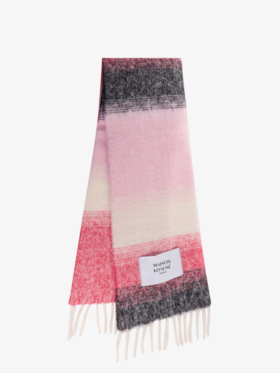 Shop Maison Kitsuné Scarf In Pink