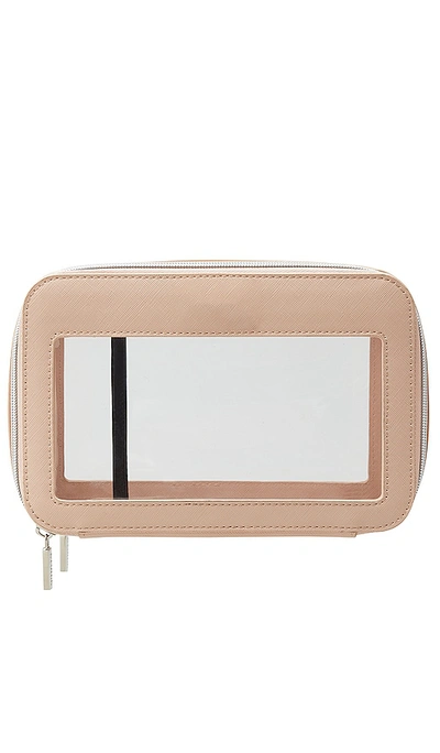 Etoile Collective Clear Makeup Travel Case In Blush