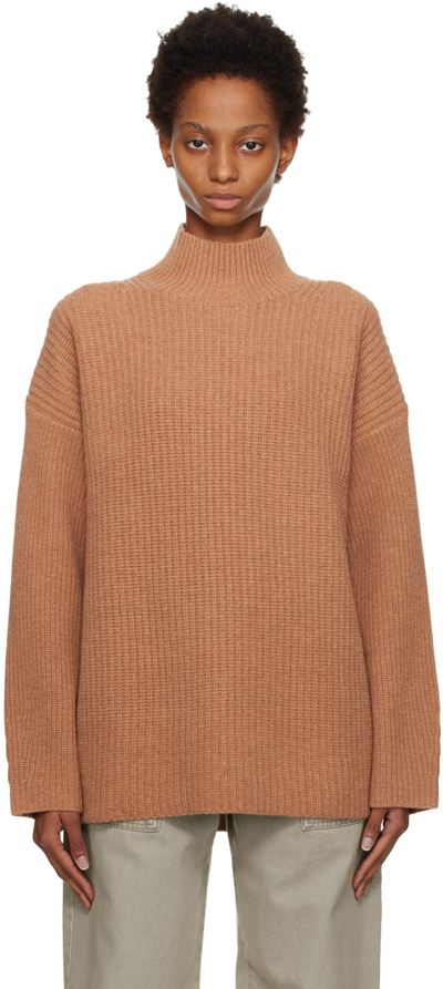Shop See By Chloé Brown Chunky Turtleneck In 26s Nougat