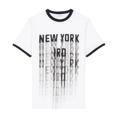 Shop Iro Rody Short Sleeves T-shirt In White Black