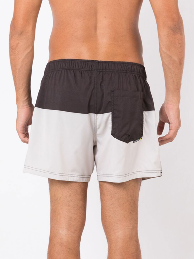Osklen Colour-block Swim Shorts In Neutrals