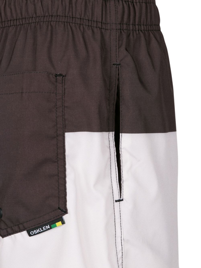 Osklen Colour-block Swim Shorts In Neutrals