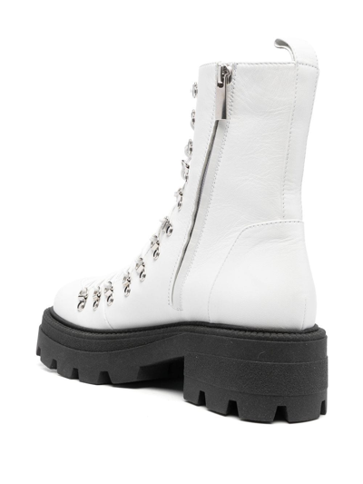 Sergio Rossi Rubber Toecap Boots In 白色