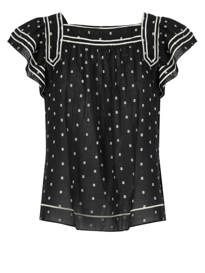 Pre-owned Ulla Johnson T-shirts And Top In Black