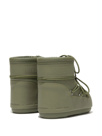 Shop Moon Boot Icon Lace-up S In Green