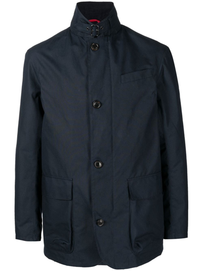 Shop Leathersmith Of London Harley Single-breasted Jacket In Blue