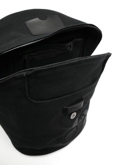 Leathersmith Of London Lion-print Detail Backpack In Black
