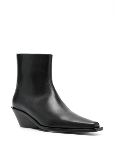 Shop Ann Demeulemeester Gerda Ankle Boots In Black