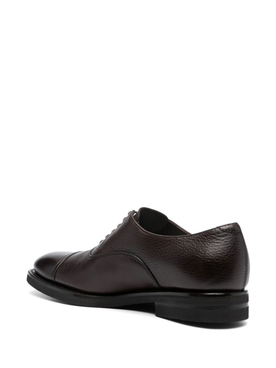 Henderson Baracco Perforated-detail Derby Shoes In Brown